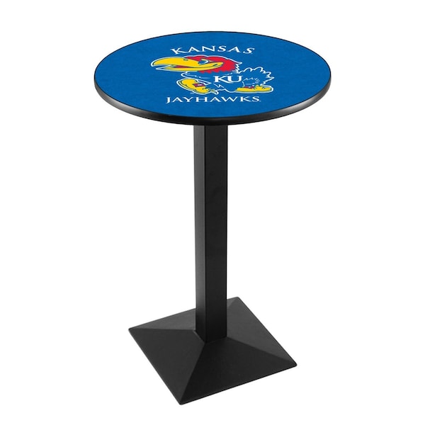 42" Blk Wrinkle Kansas Pub Table